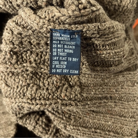 Polo Ralph Lauren Women's Cable Knit Sweater XXL Brown Long Sleeve Mock Neck - Picture 6 of 11